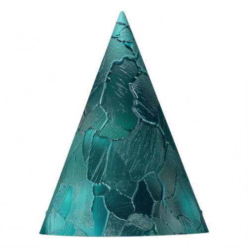 Aqua Teal Turquoise Glam Party Hat