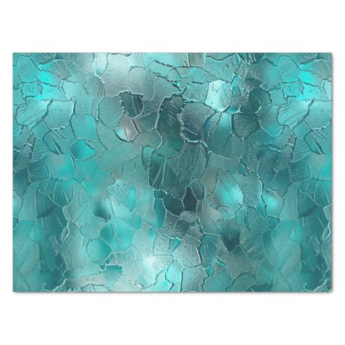 Aqua Teal Turquoise Glam Tissue Paper