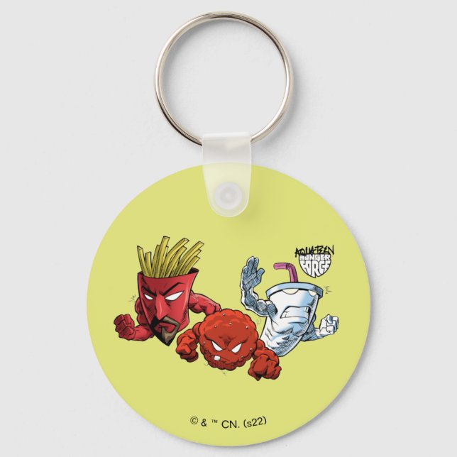 Aqua Teen Hunger Force Anime Graphic Keychain (Front)