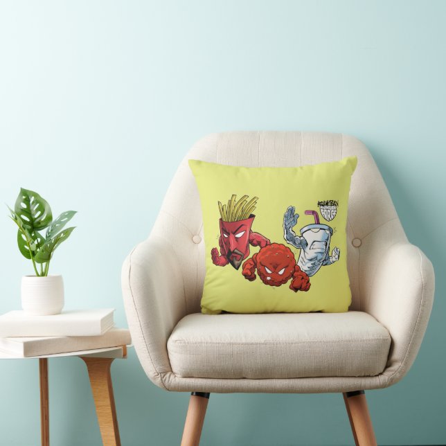 Aqua Teen Hunger Force Anime Graphic Throw Pillow (Chair)