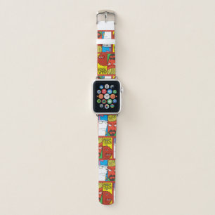 Aqua Teen Hunger Force Character Panel Graphic Apple Watch Band