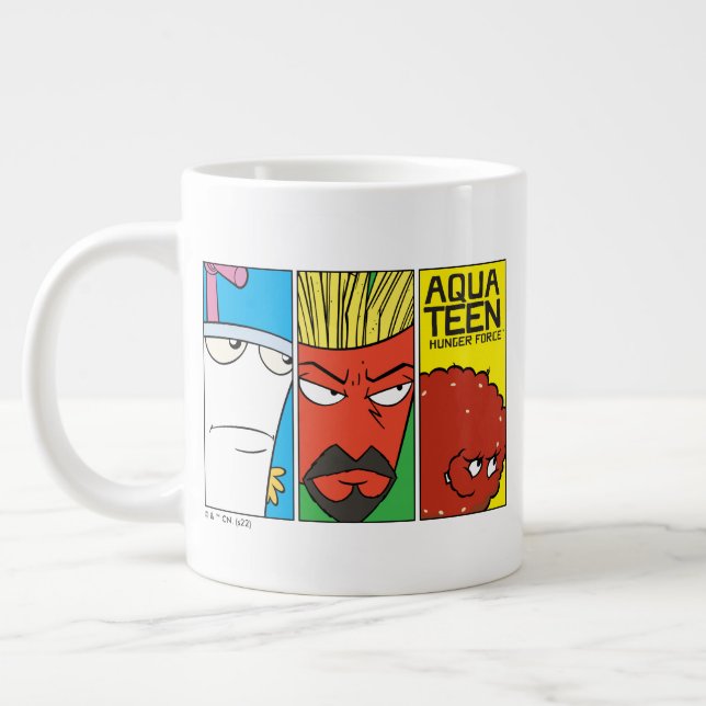 Aqua Teen Hunger Force Character Panel Graphic Giant Coffee Mug (Left)
