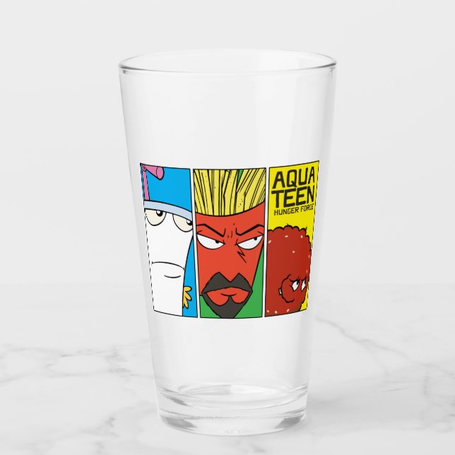 Aqua Teen Hunger Force Character Panel Graphic Glass (Front)
