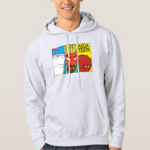 Aqua Teen Hunger Force Character Panel Graphic Hoodie