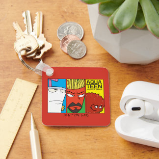 Aqua Teen Hunger Force Character Panel Graphic Keychain