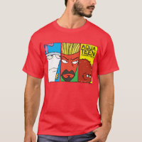 Aqua Teen Hunger Force Character Panel Graphic T-Shirt