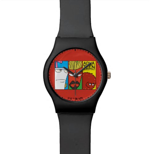 Aqua Teen Hunger Force Character Panel Graphic Watch