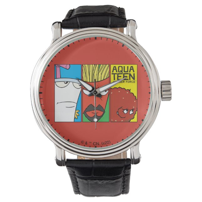 Aqua Teen Hunger Force Character Panel Graphic Watch (Front)