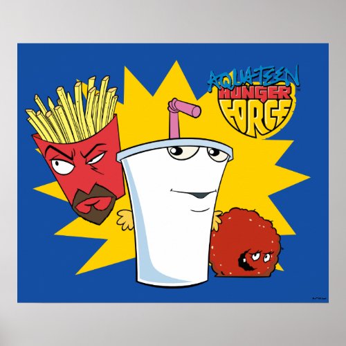 Aqua Teen Hunger Force Explosive Graphic Poster