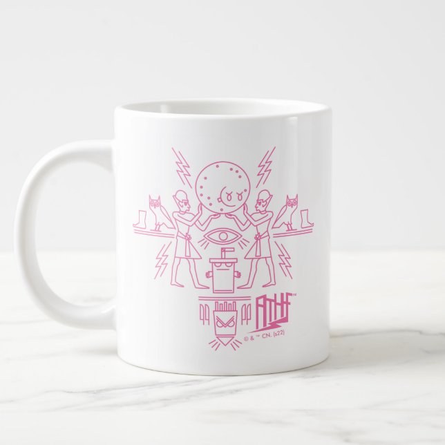 Aqua Teen Hunger Force Hieroglyphics Giant Coffee Mug (Left)