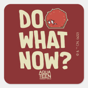Aqua Teen Hunger Force Meatwad "Do What Now?" Square Sticker