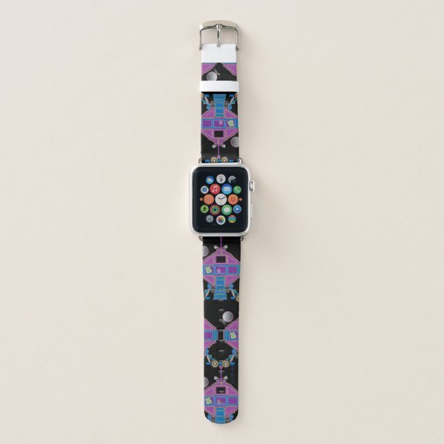 Aqua Teen Hunger Force Mooninites Car Apple Watch Band (Front)