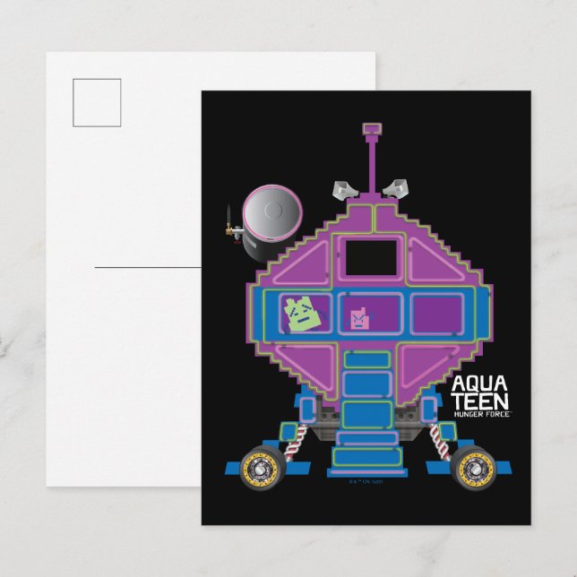 Aqua Teen Hunger Force Mooninites Car Postcard (Front/Back)