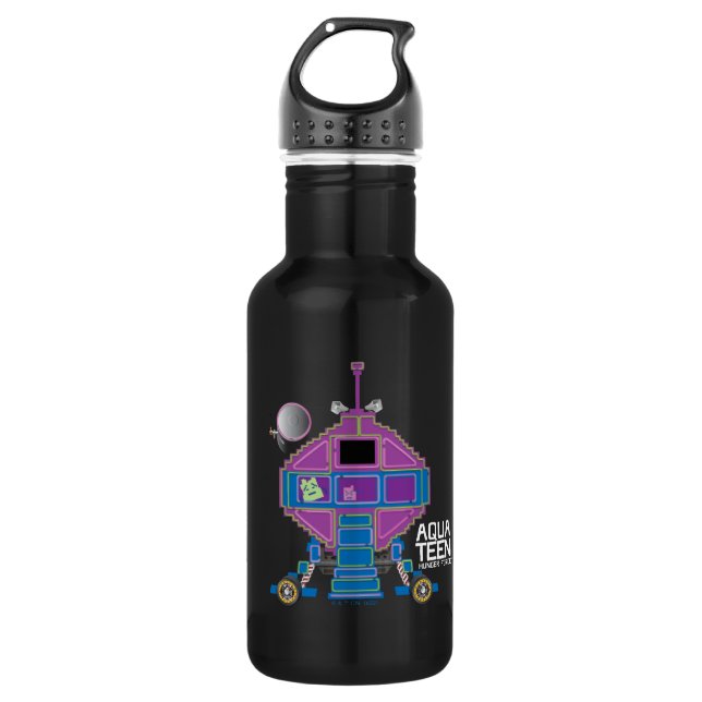 Aqua Teen Hunger Force Mooninites Car Stainless Steel Water Bottle (Front)
