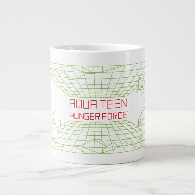 Aqua Teen Hunger Force Mooninites Game Logo Giant Coffee Mug (Front)