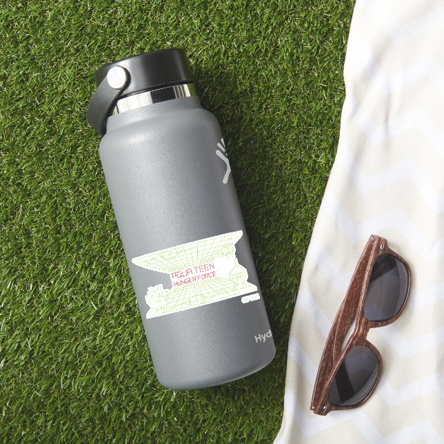 Aqua Teen Hunger Force Mooninites Game Logo Sticker (HydroFlask Insitu)