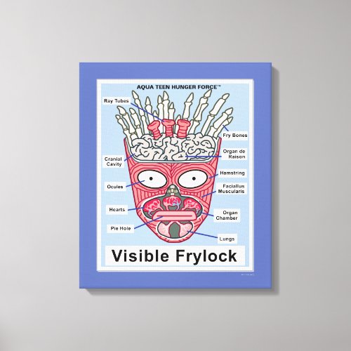 Aqua Teen Hunger Force Visible Frylock Poster Canvas Print
