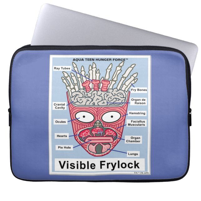 Aqua Teen Hunger Force Visible Frylock Poster Laptop Sleeve (Front)