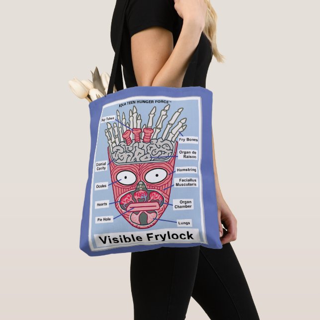 Aqua Teen Hunger Force Visible Frylock Poster Tote Bag (Close Up)
