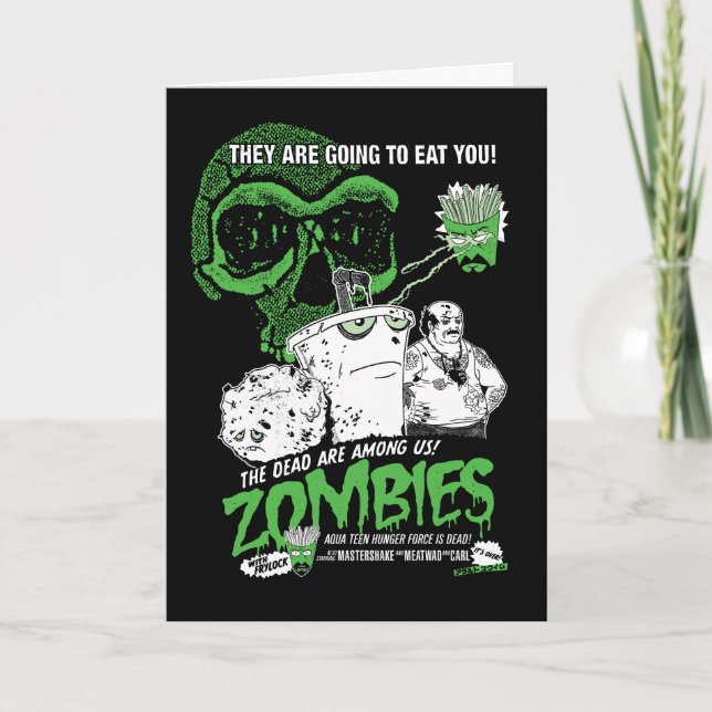 Aqua Teen Hunger Force Zombies Poster Card (Front)