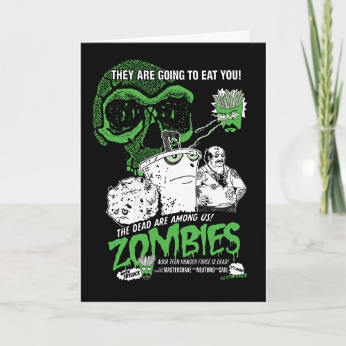 Aqua Teen Hunger Force Zombies Poster Card