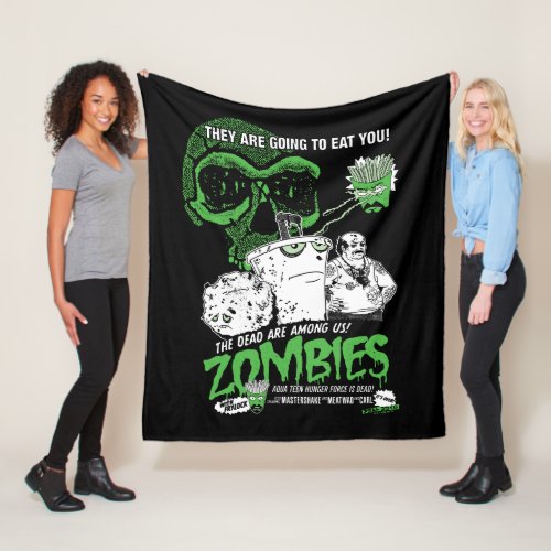 Aqua Teen Hunger Force Zombies Poster Fleece Blanket
