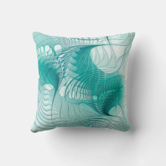 Aqua Throw Pillow