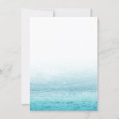 Aqua Tides | Watercolor Bridal Shower Invitation (Back)