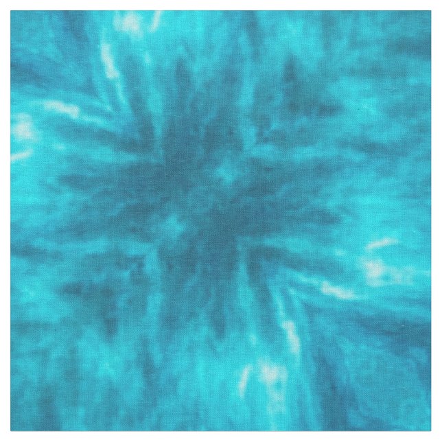 Aqua Tie-Dye Fabric (Close Up)