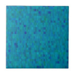 Aqua Tiles Modern Pattern at Zazzle