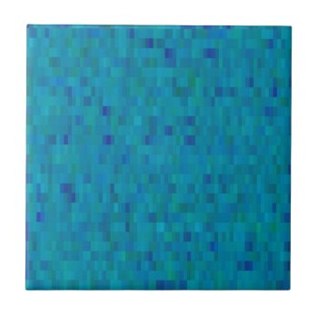 Aqua Tiles Modern Pattern by Quirina at Zazzle