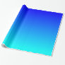 Aqua to Blue Gradient Wrapping Paper