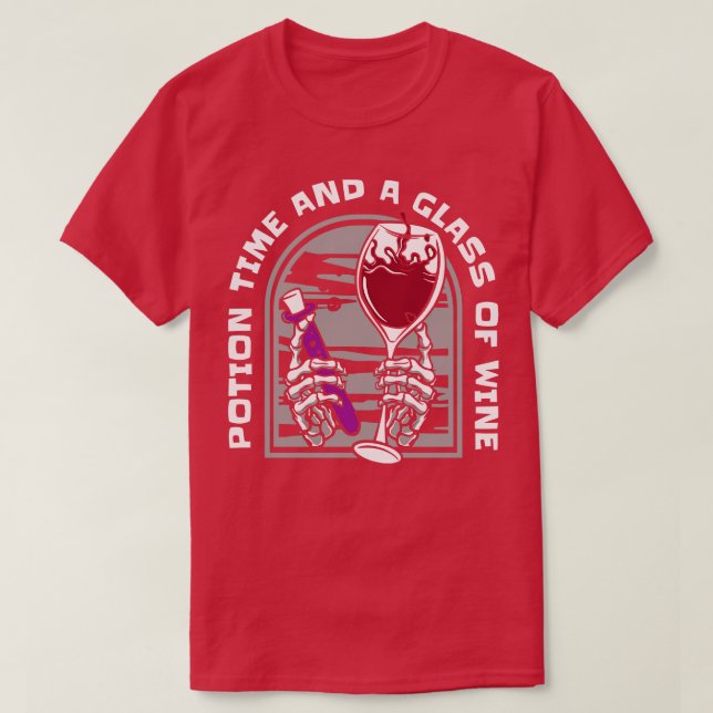 Aqua Tofana Wine Drinking Murder Mystery Wine Love T-Shirt (Design Front)
