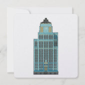 Aqua Tower: Art Deco Elegance Sticker (Front)