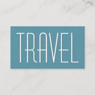 Aqua TRAVEL AGENCY Simple Style V63H Business Card
