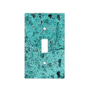 Black White Turquoise Wall Plates Light Switch Covers Zazzle Aqua Turquoise Abstract Light Switch Cover