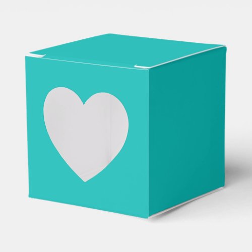 Aqua Turquoise Blue Favor Boxes