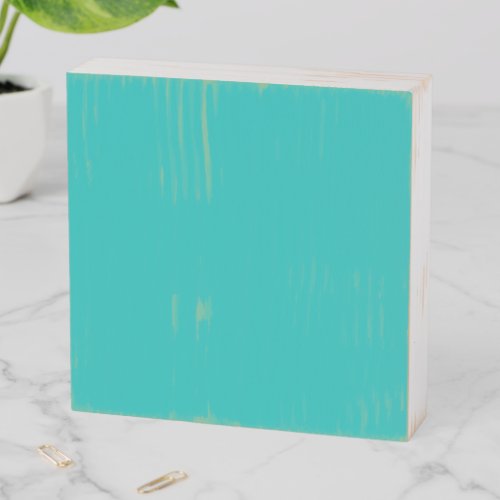 Aqua Turquoise Blue  Wooden Box Sign