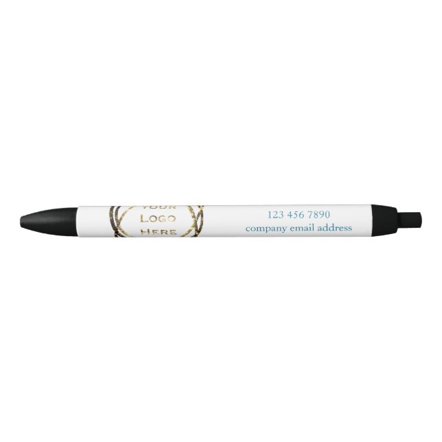  Aqua Turquoise Custom Business Logo Promotional Pen (Front)