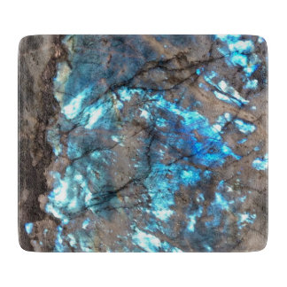 Aqua Turquoise Marble Print Modern Cutting Board