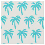 Aqua Turquoise Palm Tree Fabric