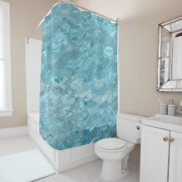 Aqua/Turquoise Pool Water Abstract Photography Shower Curtain