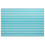 Aqua Turquoise Retro Bold Mod Stripes Pattern Fabric
