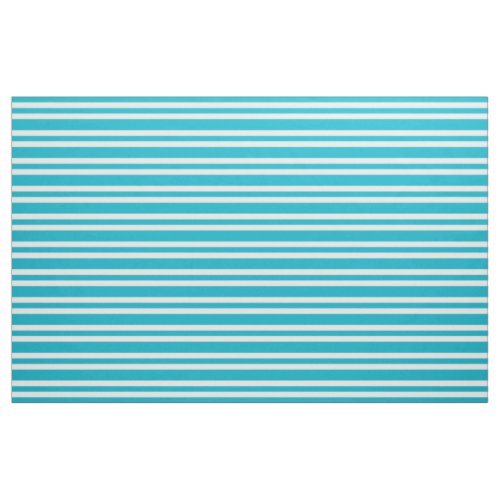 Aqua Turquoise Retro Bold Mod Stripes Pattern Fabric