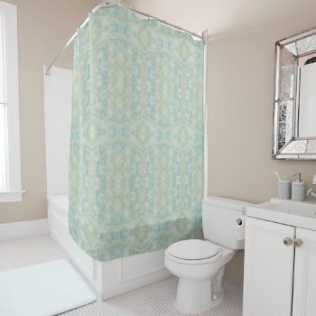 Aqua Turquoise Shower Curtain by karlajkitty at Zazzle
