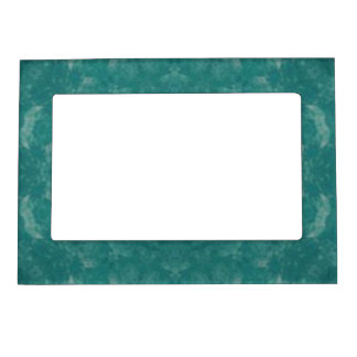 Aqua Turquoise Swirls Marbled Magnetic Frames