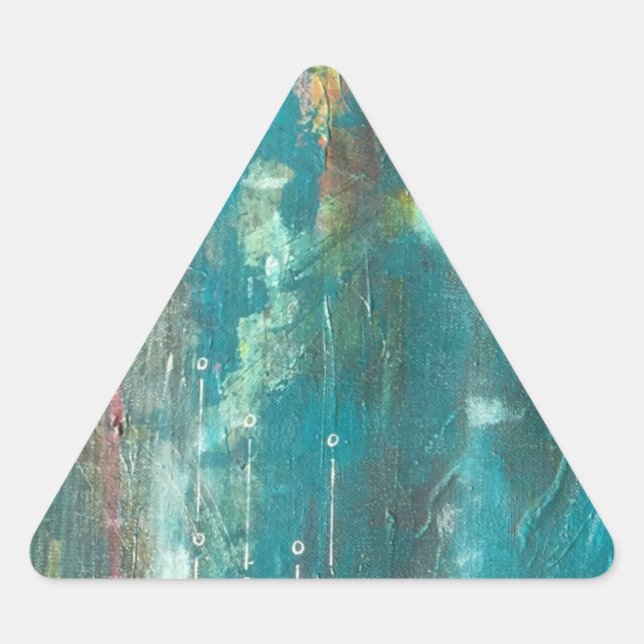 Aqua Upload Art Stickers (Front)