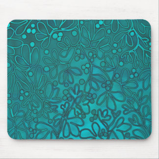Aqua Vines Mousepad