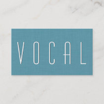 Aqua VOCAL COACH Simple Style V52 Business Card