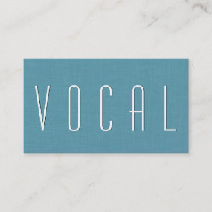 Aqua VOCAL COACH Simple Style V52 Business Card